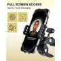 Andobil Bike Phone Mount, 360° Rotation Bicycle Motorcycle Cell Phone Holder Universal Mountain Cycling Handlebar Cradle Compatible with iPhone SE 11 Pro Max XS XR 8 7 Plus Samsung S10+ S20 Note 9 ATV