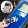 BIAJIYA Card Holder for Back of Phone Silicone Wallet Stick-on ID Credit Card Pocket for Smartphones(6PC)