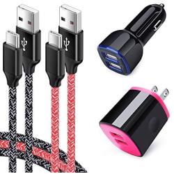 Charging Cube, Car Charger Adapter with 6ft USB Type C Fast Charging Cable Compatible for LG G8X G8 G7 Q7+ ThinQ V60 V50 V40 V35 V30 V20 Stylo 6 5 4, Samsung Galaxy A20 A50 A70 S20 S10+ S9 Note 20 10