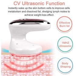 Weight Loss Machine 3 in 1 Home Use CV Body Shaping Massager Red Light for Burn Fat, Skin Tightening Portable