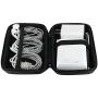 iMangoo Shockproof Carrying Case Hard Protective EVA Case Impact Resistant Travel 12000mAh Bank Pouch Bag USB Cable Organizer Earbuds Sleeve Pocket Accessory Smooth Coating Zipper Wallet Black