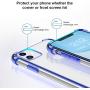 BELONGME Compatible with iPhone 11 Case 2019,Tempered Glass Screen Protector [2Pack] with Shockproof Crystal Clear Case for iPhone 11 6.1 inch.