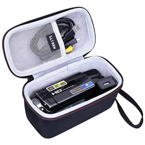 LTGEM EVA Hard Case for Kicteck Video Camera Camcorder Digital YouTube Vlogging Camera Recorder - Travel Protective Carrying Storage Bag
