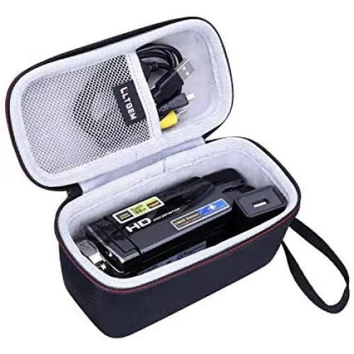 LTGEM EVA Hard Case for Kicteck Video Camera Camcorder Digital YouTube Vlogging Camera Recorder - Travel Protective Carrying Storage Bag
