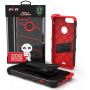 ZIZO Bolt Series for iPhone 8 Plus Case Military Grade Drop Tested Tempered Glass Screen Protector Holster iPhone 7 Plus case Black RED