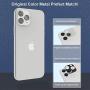 Camera Lens Protector for iPhone 11 Pro/Pro Max,Tempered Glass HD Clear Camera Lens Screen Cover Case for iPhone 11 Pro/Pro Max,9H Hardness Anti-Scratch Camera Screen Protective Lens Film (Silver)