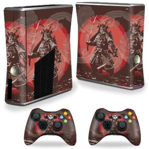 MightySkins Skin Compatible with X-Box 360 Xbox 360 S Console - Samurai Battle | Protective, Durable, and Unique Vinyl Decal wrap Cover | Easy to Apply, Remove, and Change Styles | Made in The USA