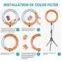 Neewer Ring Light Kit:18"/48cm Outer 55W 5500K Dimmable LED Ring Light, Light Stand, Carrying Bag for Camera,Smartphone,YouTube,TikTok,Self-Portrait Shooting, Black, Model:10088612