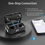 Wireless Earbuds with Flashlight, Touch Control Bluetooth 5.0 Headphones with Charging Case Waterproof In-Ear Earphones E-Book, Passive Noise Reduction Compatible with iPhone Android