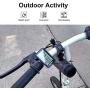 Outdoor Bluetooth Speakers Portable Bicycle Speaker Zealot S1 4000mAh Power Bank Splashproof Speakers with Microphone Full Outdoor Accessories (Bike Mount, Carabiner.)(Gray)