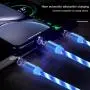 Streamer Magnetic Absorption Cable, (2 Packs, 6.6ft) Blue and Red LED Magnetic Charging Cable Flowing 3 in 1 Cable Streamer Magnetic Absorption Cable, (2 Packs, 6.6ft) Blue and Red LED Magnetic Charging Cable Flowing 3 in 1 Cable