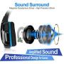 Noise Cancelling Stereo Gaming Headset Over Ear Headphones for PS4 PC Xbox One Controller Mobile Phone Laptop Mac Nintendo Switch Games with Mic LED Light Bass Surround Soft Memory Earmuffs