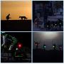 leiwo Dog Collar Light, 5PCS Clip On Led Pet Collar Lights for Dogs Cats Night Walking Waterproof Safety Carabiner with 4 Flashing Modes