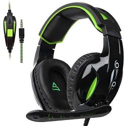 PS4 Gaming Headset For Xbox One Over Ear Headphones with Mic Noise-Canceling Microphone for Ps4, Laptop Mac Tablet