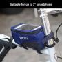 Vincita Bike Bag TOP Tube Bag 3 Strap Fixing Double Zipper Touch Screen Bike Handlebar for 7" Smartphone with Rain Cover Front Bike Phone Bag Bike Frame Bag Bicycle Phone Mount Bag Phone Case