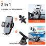TORRAS Universal Car Phone Mount Holder [Military Grade], Cell Phone Holder for Car Windshield Dash Vent, Compatible with iPhone 11 Pro Max/XR/XS/X/8, Samsung Galaxy S20+Ultra/Note10 Plus S9 and All