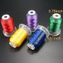 New brothread 80 Spools Polyester Embroidery Machine Thread Kit 500M (550Y) Each Spool - New Colors Assortment (Similar to Janome and RA Colors)