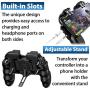 4 Trigger Mobile Game Controller with Cooling Fan Adjustable Stand for PUBG/Call of Duty/Fotnite [6 Finger Mode] GAMR+ L1R1 L2R2 Gaming Grip Gamepad