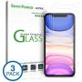 amFilm Glass Screen Protector for iPhone 11 / iPhone XR (6.1" Display) (3 Pack) with Easy Installation Tray