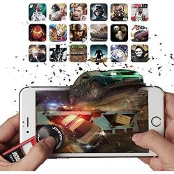 GEE·D iPad Game Controller, Gaming Joystick for Shooting, Battle Royale, Fighting and Survival Games | Cellphone Stand Joypad for Tablets, iPhone and Android Phones (J036 Red)