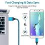 Micro USB Charger, Wall Charger Block with 6FT Android Fast Charging Cable Compatible for Samsung Galaxy S7 S6 S5 J7 J7V J8 J3 J3V J5 J6 Plus J4 J2 A10 Note 5 4,LG K40 K50 K20,Moto E6 E5 E4 G4 G5 G3