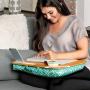 LapGear Designer Lap Desk with Phone Holder and Device Ledge - Gray Damask - Fits up to 15.6 Inch Laptops - Style No. 45424 LapGear Designer Lap Desk with Phone Holder and Device Ledge - Gray Damask - Fits up to 15.6 Inch Laptops - Style No. 45424
