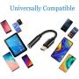 USB C to 3.5mm Female Headphone Jack Adapter, USB C to Aux Audio Dongle Cable Cord Compatible with Google Pixel 4 3 2 XL, Samsung Galaxy S20 Ultra S20+ Note 10 S10 Plus, iPad Pro 2018/2020 (2 Pack)