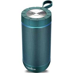 COMISO Waterproof Bluetooth Speakers Outdoor Wireless Portable Speaker with 20 Hours Playtime Superior Sound for Camping, Beach, Sports, Pool Party, Shower (Malachite Green)