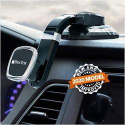 BESTRIX Phone Car Holder for Car Dashboard | Magnetic Phone Car Mount | Magnet Car Phone Holder Compatible with iPhone 11Pro Xr Xs XS MAX X 8 8Plus 7 7Plus 6 6Plus Galaxy Note S7 8 9 10 & More