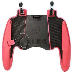 Mobile Game Controller, Mobile Gaming Trigger(4-in-1) for PUBG/Fortnite/Rules of Survival Gaming Grip and Gaming Joysticks for 4.5-6.5inch Android iOS Phone-red