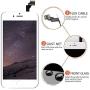 iPhone 6 Plus Screen Replacement Digitizer Frame Assembly Full Set LCD Touch Screen 5.5 inch White Display for iPhone 6 Plus