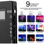 RGB Video Light Panel 360° Full Color LED Light Portable On Camera Light 3200K-7500K CRI>96+, 9 Lighting Effect Modes