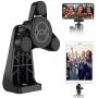 ORASANT Strong Magnetic Tripod Mount Fit for Iphone and Ipad, Vertical and Horizontal allowed Rotatable Tiltable Anti-Wobble Iphone Tripod Mount, 1 Sec Single Hand Easy Operate Phone Holder for Tripod