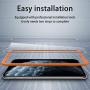 UniqueMe 2 Pack Screen Protector +2 Pack Camera Lens Protector for iPhone 11 Pro Max(6.5 inch) [Easy Install Frame] Tempered Glass, Case-Friendly No-Bubble High Definition-Clear