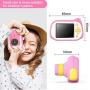 Kids Camera with Microscope Function, 200X Magnifier Digital Microscope 15MP 4K Compact Kids Starter Camera Mini Video Player Recorder with Free 32GB TF Card Toy & Gift for 3-10 Years Old Boys Girls