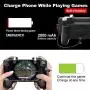Mobile Controller with Portable Charger Cooling Fan Compatiple for PUBG/Call of Duty/Fotnite, L1R1 Mobile Game Trigger Joystick Gamepad Grip Remote for 4-6.5&quot Phone [2000mAh - No Bag]