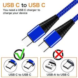 USB C to C Charger Cable Cord for Samsung Galaxy Note 10 10+ 5G/S20 Ultra S20 Plus /S10+ Note10 Lite/20,Note20 A71 A90 A70 A80 A51 A81 A91,Moto Motorola G7 Power,60W PD Fast Charge Charging Wire 6-6FT