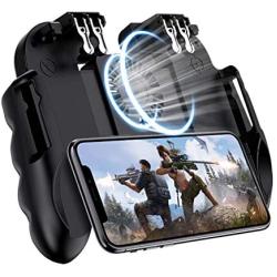 EMISH Mobile Game Controller Gamepad with Power Bank and Cooling Fan Trigger Aim Button L1R1 L2R2 Shoot Joystick for 4.7-6.5" iPhone Android Phone Accesorios