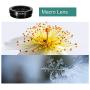 iPhone Lens,by Ailun,3 in 1 Clip On 180 Degree Fish Eye Lens+0.65X Wide Angle+10X Macro Lens,Universal HD Camera Lens Kit for iPhone 7/6s/6s Plus/6/SE/5/5s,Samsung,BlackBerry,Mobile Phone [Black]