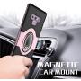 Samsung Galaxy Note 9 Case - eSamcore Ring Holder Kickstand Cases + Dashboard Magnetic Phone Car Mount [Rose Gold]