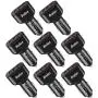 USB Car Charger[8-Pack],Bralon 24W/4.8A 3-Port Fast Car Charger Smart Phone Car Charger Compatible with iPhone 11/11 Pro(Max)/XS(Max)/X/8 7 6 S Plus,Galaxy Note S10 S9 S8 S7 S6,iPad,Mp3&More