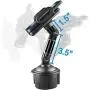 Mediabridge Smartphone Cradle w/Extended Cup Holder Mount - for iPhone X/8/7/7+, Samsung S6/Note - Fits 2"-3.5" (Part# PC3CM) Mediabridge Smartphone Cradle w/Extended Cup Holder Mount - for iPhone X/8/7/7+, Samsung S6/Note - Fits 2"-3.5" (Part# PC3CM)