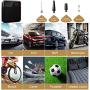 fannuoyi Portable Air Compressor Tire Inflator Air Pump for Car Tires DC 12V Tire Pump with LED Light for Automobiles Bike Motorbike Basketball Inflatables