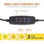 LED 10" Ring Light with Tripod Stand & Phone Holder，Adjustable LED Makeup Ring Light，10 Brightness Level & 3 Light Modes, Used for Live Streaming/Makeup/Photography (10 inches)