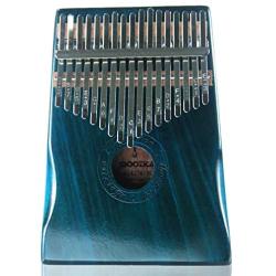 Moozica 17 Keys Kalimba Marimba, Solid Mahogany Wood Professional Thumb Piano Musical Instrument Gift (Mahogany-K17MB)