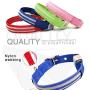 Ocean Place Ltd LED Dog Collar USB Rechargeable Nylon Webbing Flashing Light Up Collar with D-Ring Makes Your Pet Visible Safe and Seen for Medium Large Dogs