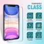 Ferilinso Screen Protector for iPhone 11 with 3 Pack Camera Lens Protector, 3 Pack Tempered Glass Film for iPhone 11 6.1 Inch