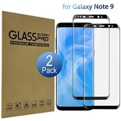 Galaxy Note 9 Screen Protector,[HD Clear][9H Hardness] [Full Coverage] [Bubble-Free][Case Friendly] Tempered Glass Screen Protector for Samsung Galaxy Note 9