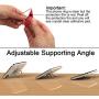 Attom Tech Transparent Phone Ring Holder Grip 360 Degree Free Rotation, Clear Cell Phone Finger Ring Kick-Stand for - for iPhone X 8 7 Plus 6S 6 5s 5 SE, Galaxy S9 S8 S7 S6 Edge, Note 8 5 4(Silver)