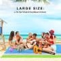 OKEECA Sand Free Beach Mat Oversized 82" X79" Sand Proof Beach Blanket Outdoor Picnic Mat for Travel, Camping, Hiking and Music Festivals-Lightweight Quick Drying Heat Resistant